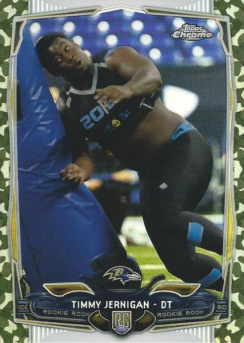 2014 Topps Chrome Timmy Jernigan RC REFRACTOR #/499 Baltimore Ravens Florida