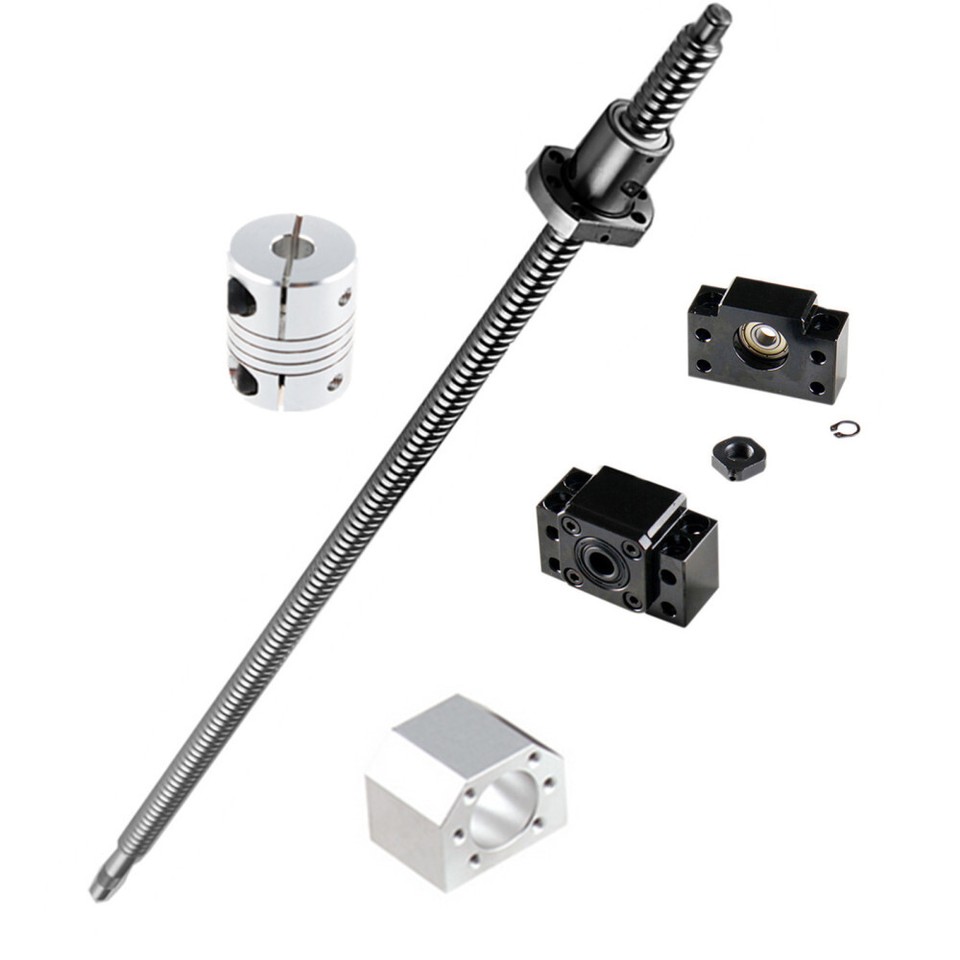 Supporti BK BF12 Set Vite A Ricircolo Sfere SFU1605 250mm Per CNC - Con Dado E Supporti BKBF12 Accessorio Automazione - Foto 13