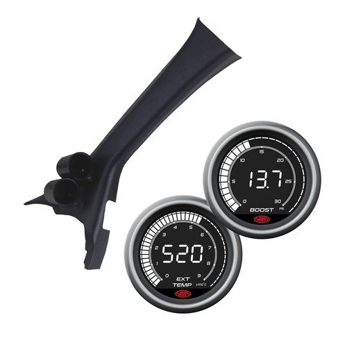 Pillar Pod for Navara D40 2006-15 no Grab Handle Digital Boost & Exhaust Gauge - Picture 5 of 11