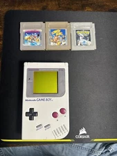 Nintendo Game Boy DMG with 3 Games AUTHENTIC TESTED AND WORKING