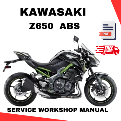 2017 - 2022 Kawasaki Z650 & ABS Models Workshop Repair Service