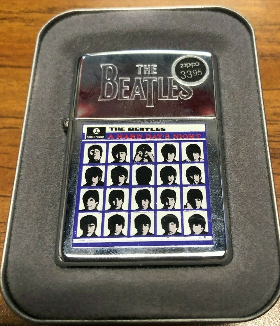その他 ZIPPO - ZIPPO The Beatles A Hard Day&#39;s NiGhT Zippo Lighter Vintage RARE 2005 Beatles Hard Days Night for