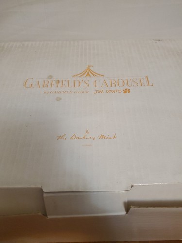 Garfield Spinning Carousel Jim Davis Danbury Mint PAWS Village Collection W Box - Bild 7 von 8