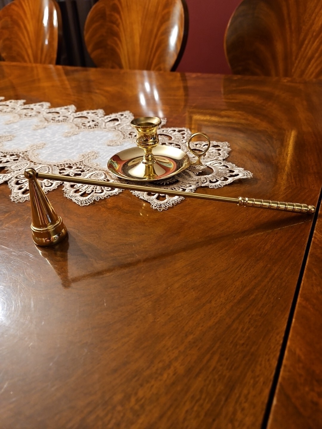 Vintage Baldwin Brass Candlestick And Baldwin Brass Candle Snuffer eBay