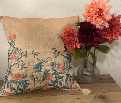Designer Cushion Covers Pair Set Of 2 Blush Garden