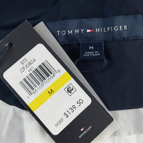 Tommy Hilfiger Colorblock Hooded Jacket Women's Size Medium White Windbreaker - Picture 9 of 9