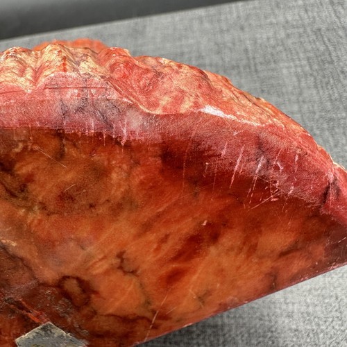 Sujetalibros Columna Mármol Alabastro Rojo Naranja De Colección Tallados a Mano MCM Italia Raro - Imagen 16 de 16