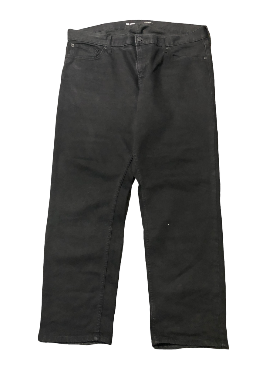 Old Navy Athletic Taper Flex Dark Wash Black Jeans Men's (Size: 40