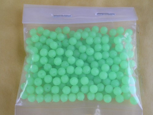 400 PCS. 5MM. SOFT GLOW PLASTIC LURE BEADS-.036 HOLE, 4 COLORS 100 EACH - Picture 6 of 6