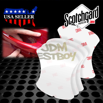 4x 3M Scotchguard Clear Paint Scratch Protector Door Handle Cup Film Bra #2