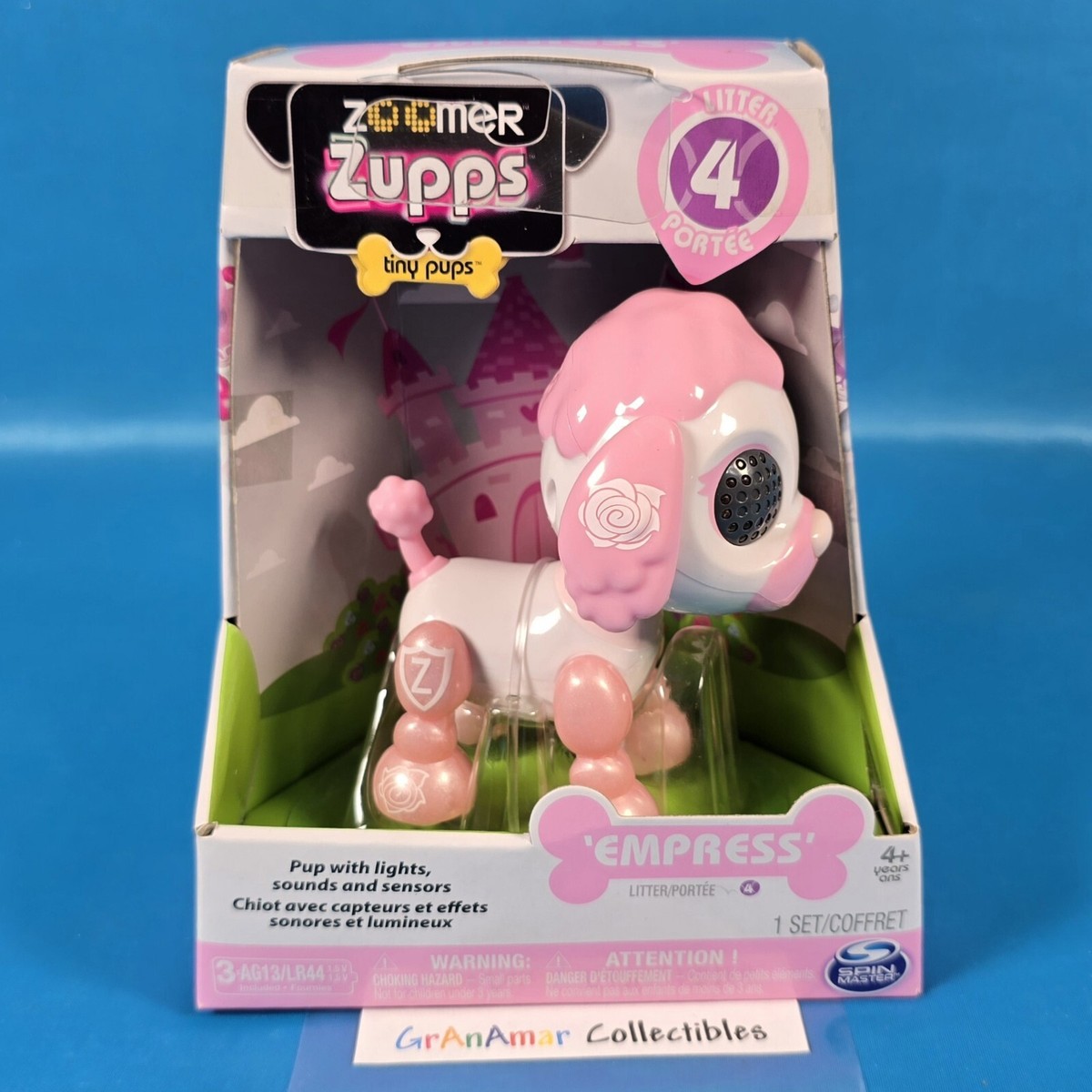 Zoomer Zupps Tiny Pups EMPRESS Poodle Litter 4 Interactive Puppy w