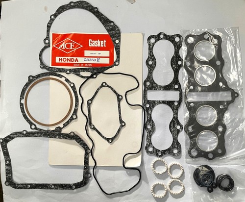 HONDA CB350F Complete Engine Gasket Set early 1970's Made in Japan NOS 350 FOUR - Picture 4 of 4