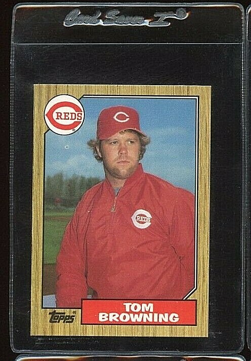 1987 TOPPS TIFFANY #65 TOM BROWNING CINCINNATI REDS 