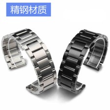 Solid Brushed Stainless Steel Watch Band Strap 18 20 21 22 23 24mm Universal