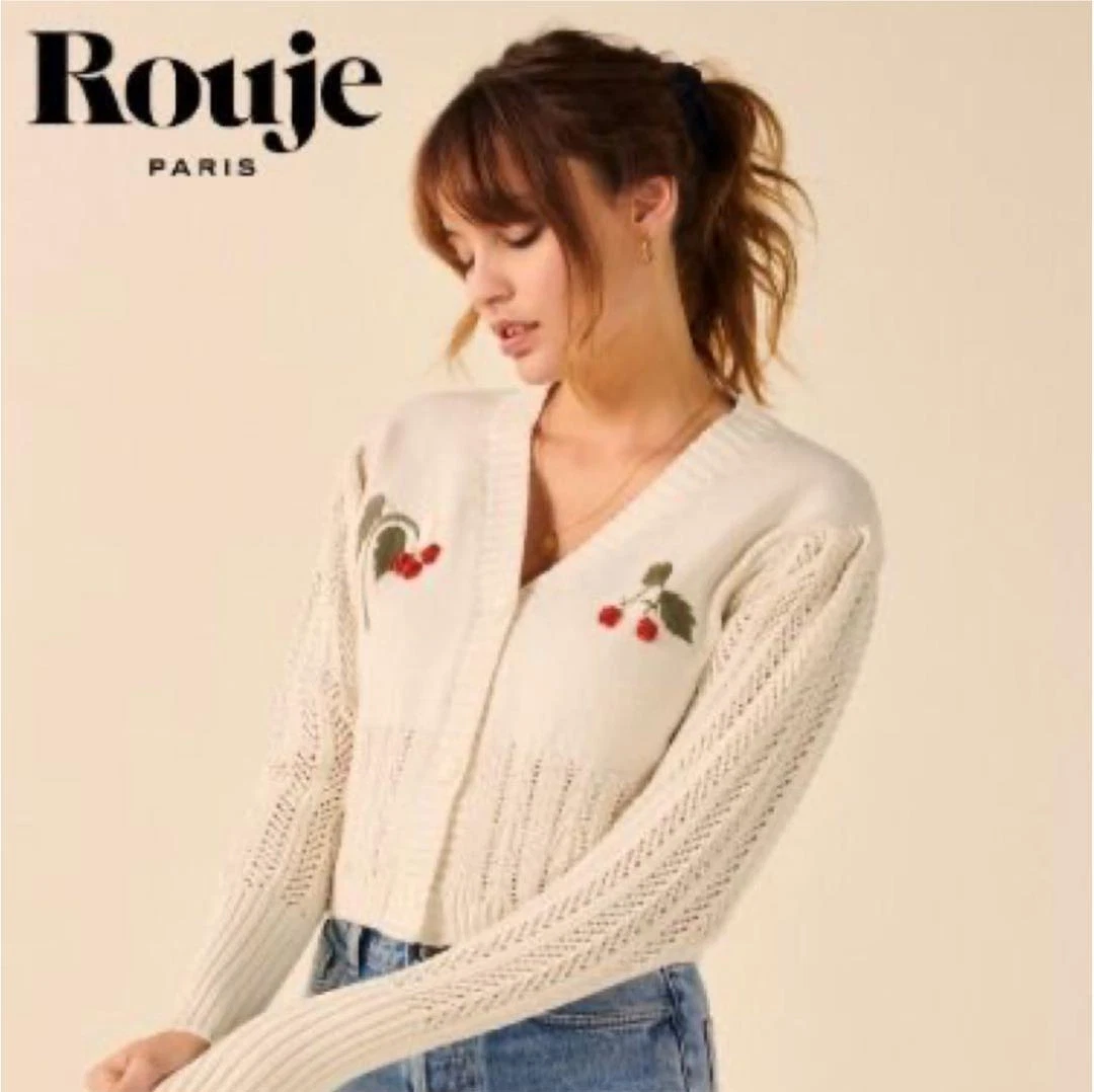 Rouje cherry cardigan | eBay