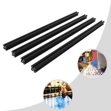 Aluminum T-slot 4040 extruded profile 40x40mm Length 1000mm, 4 pieces set