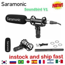 Saramonic SoundBird V1 Super-Cardioid Shotgun Microphone Shock Mount interview