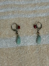 Artisan Wire Wrap Amazonite Carnelian Lever B...