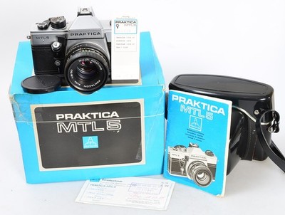 PRAKTICA MTL 5 + PENTACON auto 1.8/50 MC M42   35mm Film SLR analog DDR  (8903