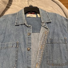 Vintage Levi Strauss  Co. Denim Button Up Shirt L OF