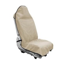 Waterproof Sweat Towel Car Seat Cover, Sweatproof Non-Slip Auto Seat Beige