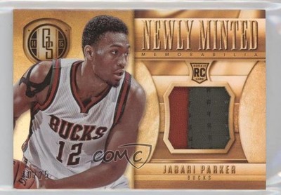 2014-15 Gold Standard Newly Minted Memorabilia 10/25 Jabari Parker Rookie RC 1e5