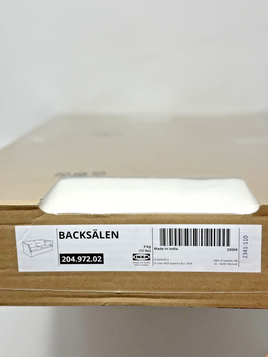 IKEA BACKSÄLEN Cover for Sofa Blekinge White 100% Cotton 204.972