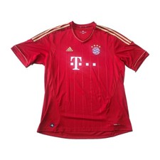 Vintage Adidas Bayern Munich 2011-2012 Red Home Jersey Men's Size 2XL