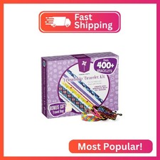 Pinwheel Crafts Friendship Bracelet Kit for Girls 8-12 with 100 Floss