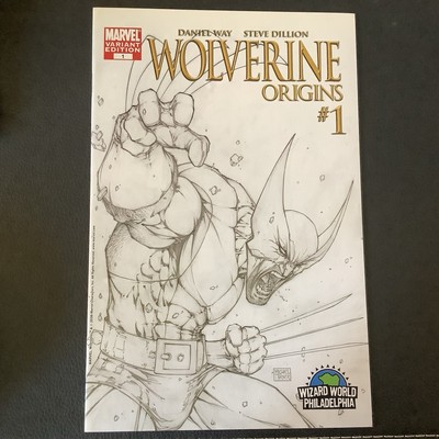 Wolverine Origins#1 Michael Turner Sketch Variant! W.W.Phila.!! NM!! 2006!