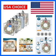 Wreath Storage Bag 5-Pack, 26" Wreath Storage Container, Clear Moving Bags ...