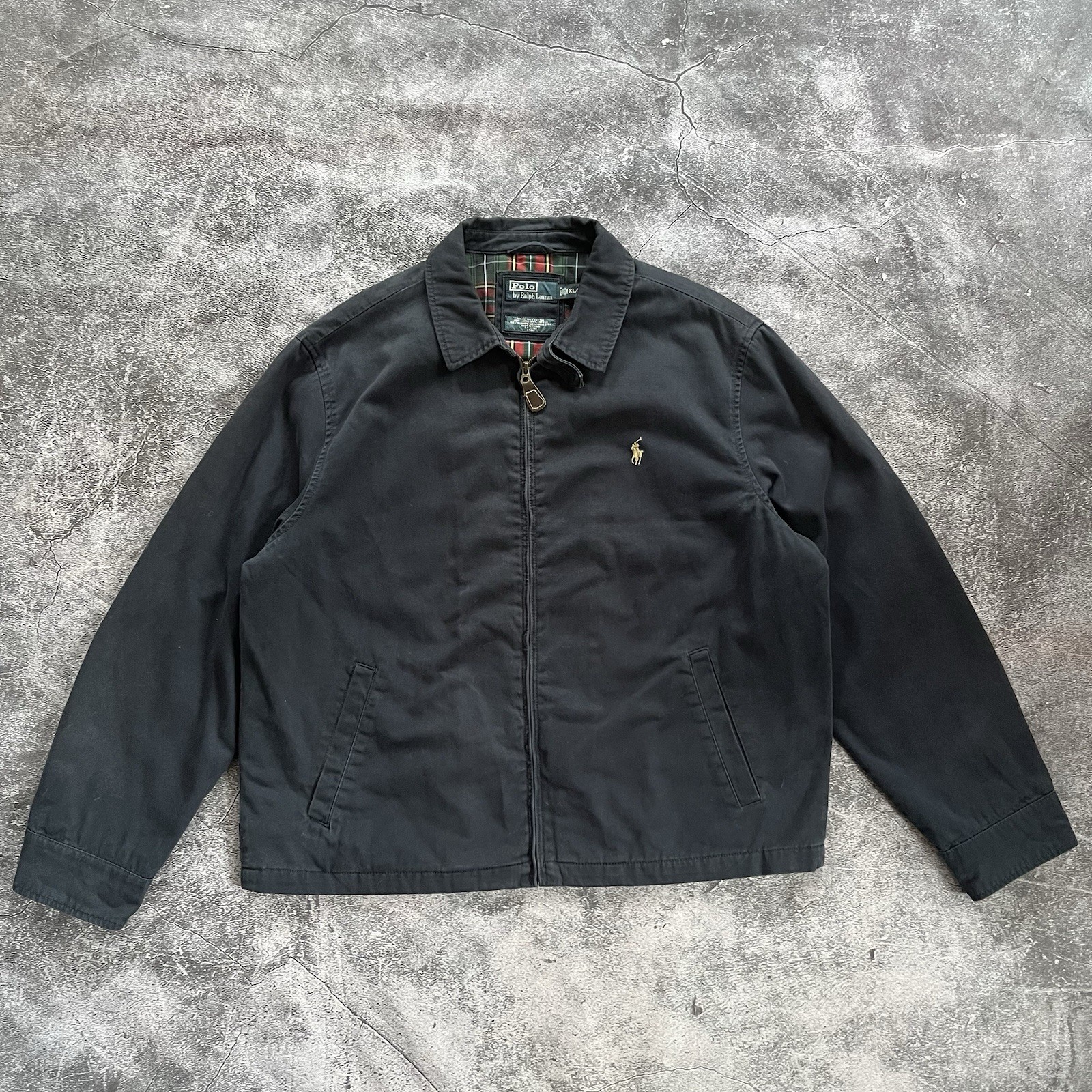 Vintage Polo Ralph Lauren Men’s Cotton Jacket Size XL Navy Blue Classic Coat