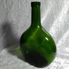Vintage Green Glass Wine Bottle No Stopper Table Centre Candle Holder 22cms 70cl