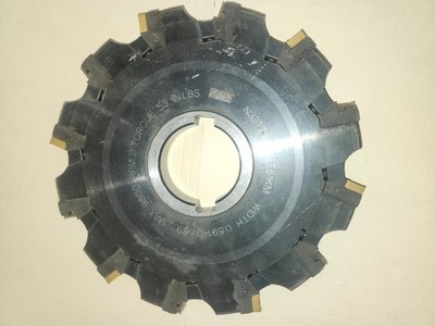 SANDVIK N33132-203T51KM 8'' STAGGERED TOOTH INDEXABLE SIDE MILL CUTTER 12 T