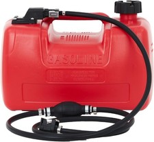 12L Marine Fuel Tank with Pump Flexible Hose Clear Indicator Ergonomic Handle