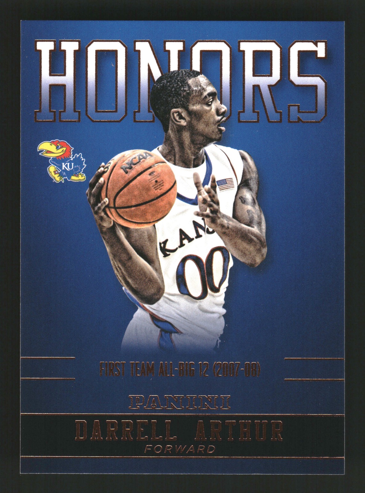 Darrell Arthur 2016 Panini Kansas Jayhawks #DA-KU Honors