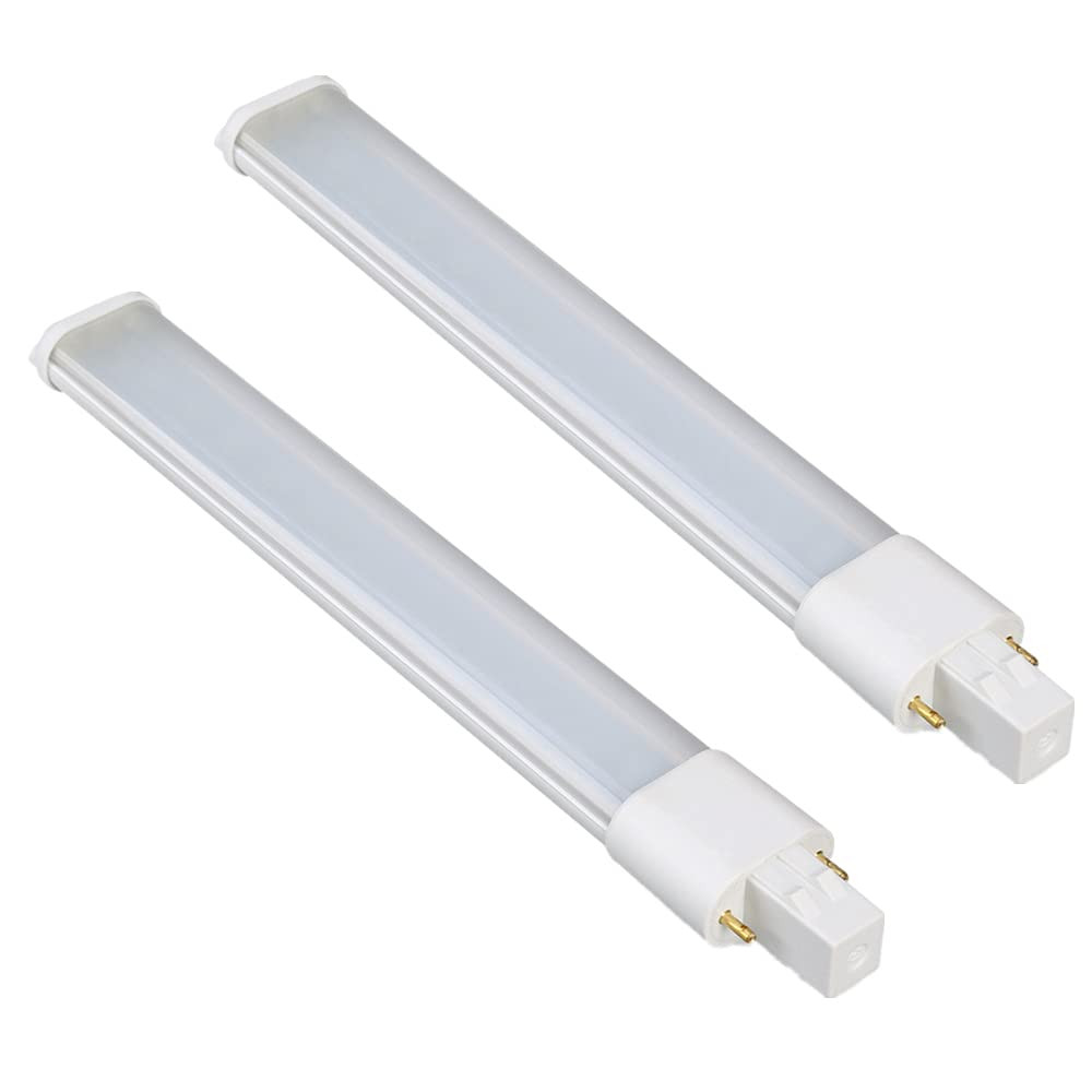 2 Pack 7W 2 Pin GX23 LED Horizontal PL Light Bulb, 13W CFL Equivalent, PLS-13...