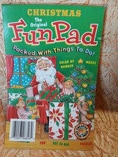 Playmore Inc. Christmas Activity Pad Mazes Color Games Color By Number Dots New