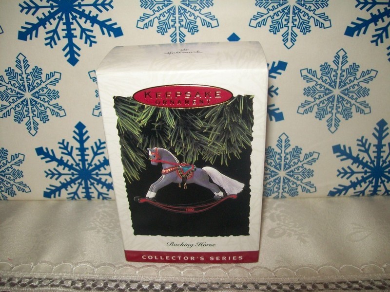HALLMARK ROCKING HORSE #13 SERIES 1993 CHRISTMAS KEEPSAKE ORNAMENTS