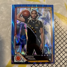 2025 Topps Chrome McDonald's All American Blue RayWave #18 Deniya Prawl, East