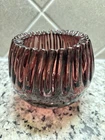 Blenko MCM 1950’s Glass Amethyst Crimped Rose Bowl #538. Winslow Anderson USA
