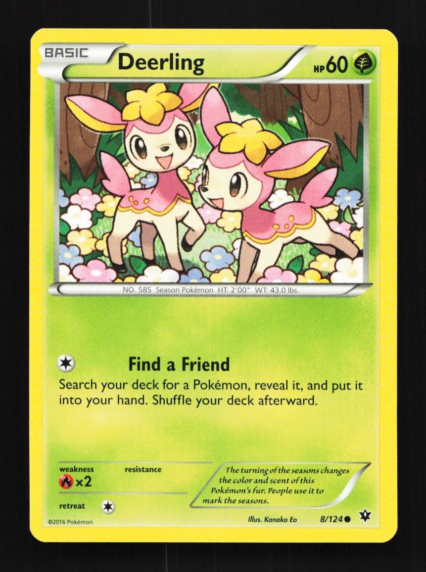 Deerling 8/124 LP Fates Collide English Pokemon Card TCG
