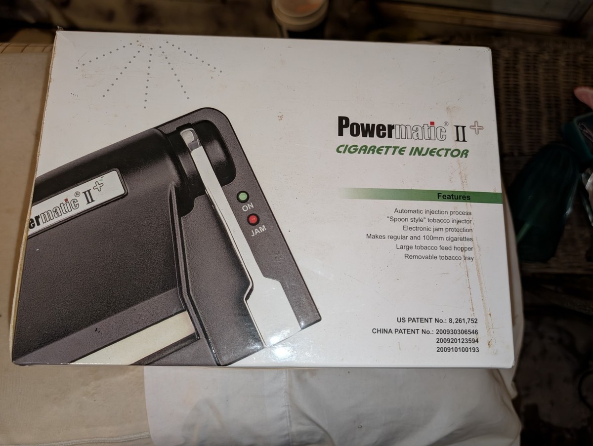 Powermatic II Plus Cigarette Injector Machine with Tube Cut Filter Tubes