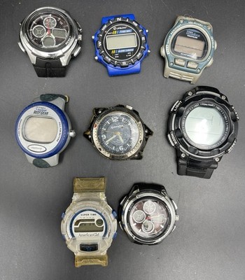Vintage Watch Faces Lot 8 Faces Various Brands Condition, Parts and Pieces