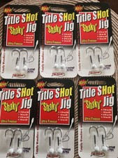 6 NEW PACKS FIN-TECH TITLE SHOT Shaky Jig Ultra Finesse 1/8oz LONG DISCONTINUED!