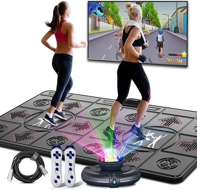 Dance Mat Game for TV / PC Motion Sensing Double User with Two Wireless Handle