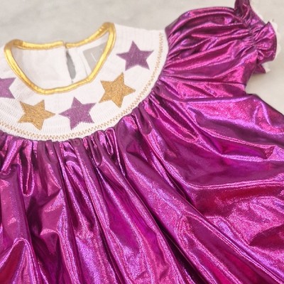 Lil Cactus Limited Edition Purple Gold Starry Design Kids Sz 2T LSU Tigers Shiny