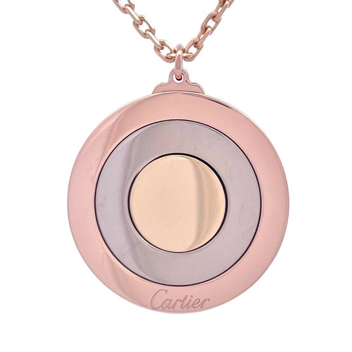 ECHTE CARTIER RUNDE TRINITY HALSKETTE K18RG WG YG 3 FARBEN GOLD DAMEN KOSTENLOSER VERSAND - Bild 1 von 9