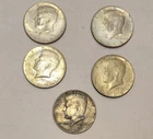 1965-1967 50c Kennedy Silver Half Dollar Set of 5