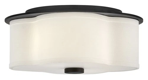 Hinkley Lighting 46441 Delaney 2 Light 14"W Flush Mount Drum - Brass - Picture 8 of 9